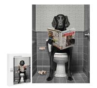 500 PCS Rompecabezas para Adolescentes Flat Coated Retriever Rompecabezas para Adultos Juegos Familiares Mejora La Memoria Regalos para Amigos Y Familiares 500 PCS