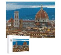 500 PCS Rompecabezas para Adolescentes Florence Cityscape with Duomo Rompecabezas para Adolescentes Juguetes Antiestrés Vacaciones En Casa Matar El Tiempo Desafío Educativo 500 PCS