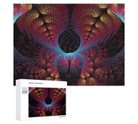 500 PCS Rompecabezas para Adolescentes Fractal Art A Visual Symphony of Patterns Rompecabezas para Adultos Juego De Ingenio Regalos para Mujeres Cumpleaños Y Navidad 500 PCS