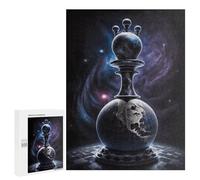 500 PCS Rompecabezas para Adolescentes Galactic Chess Piece Rompecabezas para Adultos Juego Práctico Desafío Difícil Cumpleaños Y Navidad 500 PCS