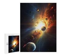 500 PCS Rompecabezas para Adolescentes Galactic Collision Planets in Motion Rompecabezas para Adultos Juegos Familiares Mejora La Memoria Regalos para Amigos Y Familiares 500 PCS