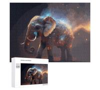 500 PCS Rompecabezas para Adolescentes Galactic Elephant Majesty Rompecabezas para Adultos Juguetes Antiestrés Regalo De Cumpleaños Regalo De Cumpleaños, Regalos, 500 PCS