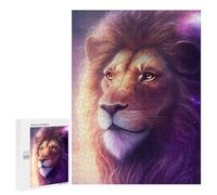 500 PCS Rompecabezas para Adolescentes Galactic Lion Majesty -14 Rompecabezas para Adultos Juegos Familiares Mejora La Memoria Regalos para Amigos Y Familiares 500 PCS