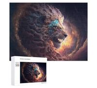 500 PCS Rompecabezas para Adolescentes Galactic Lion Majesty -5 Rompecabezas para Adultos Juego Familiar Análisis Y Lógica Regalos para Reducir El Estrés 500 PCS