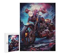 500 PCS Rompecabezas para Adolescentes Galactic Motorcycle Dreamscape Rompecabezas para Adultos Juego Familiar Análisis Y Lógica Regalos para Reducir El Estrés 500 PCS