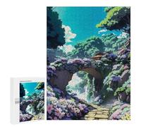 500 PCS Rompecabezas para Adolescentes Garden of Serenity Rompecabezas para Adolescentes Juguetes Antiestrés Vacaciones En Casa Matar El Tiempo Desafío Educativo 500 PCS