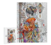 500 PCS Rompecabezas para Adolescentes Geisha and Japanese Juegos Familiares De Rompecabezas para Adultos Que Mejoran La Memoria Ayudan A Ejercitar El Cerebro 500 PCS