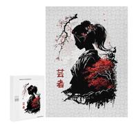 500 PCS Rompecabezas para Adolescentes Geisha Girl Rompecabezas para Adultos, Decoración De Pared, Corte De Precisión, Cumpleaños