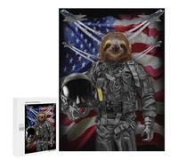 500 PCS Rompecabezas para Adolescentes Giant Sloth in Air Force Rompecabezas para Adultos Juegos Relajantes Mejora La Memoria Interacción Entre Padres E Hijos 500 PCS