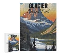 500 PCS Rompecabezas para Adolescentes Glacier National Park Rompecabezas para Adultos Juegos Divertidos Regalo De Cumpleaños Cumpleaños Y Navidad 500 PCS
