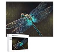 500 PCS Rompecabezas para Adolescentes Glowing Dragonfly in The Dark Rompecabezas para Adultos Juego Práctico Desafío Difícil Cumpleaños Y Navidad 500 PCS
