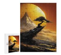 500 PCS Rompecabezas para Adolescentes Golden Sunset Mountain Landscape Rompecabezas para Adultos Análisis Y Lógica Cada Pieza Es Única - Juegos De Ingenio para La Familia 500 PCS