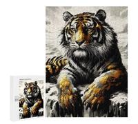 500 PCS Rompecabezas para Adolescentes Golden Tiger Rompecabezas Juegos Relajantes Desafío Difícil Desafiante De Completar 500 PCS