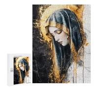 500 PCS Rompecabezas para Adolescentes Golden Virgin Mary Rompecabezas para Adultos Juguetes Antiestrés Desafío Difícil Cumpleaños