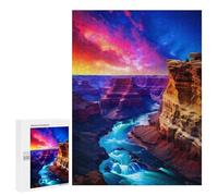 500 PCS Rompecabezas para Adolescentes Grand Canyon Sunset Majesty Rompecabezas para Adolescentes Juguetes Antiestrés Vacaciones En Casa Matar El Tiempo Desafío Educativo 500 PCS