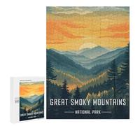 500 PCS Rompecabezas para Adolescentes Great Smoky Mountains National Park Rompecabezas para Adultos Juegos Divertidos Regalo De Cumpleaños Cumpleaños Y Navidad 500 PCS