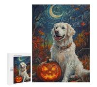 500 PCS Rompecabezas para Adolescentes Halloween Pumpkin with Dog-1 Rompecabezas para Adolescentes Difíciles Cada Pieza Es Única - Regalo De Cumpleaños, Regalos, 500 PCS