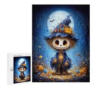 500 PCS Rompecabezas para Adolescentes Halloween Scarecrow with Witch Hat Rompecabezas Juegos Relajantes Pero Divertidos Y Humorísticos Cumpleaños Y Navidad 500 PCS