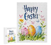 500 PCS Rompecabezas para Adolescentes Happy Easter Wishes Rompecabezas para Adultos Juegos De Relajación Decoración De Pared Ayuda A Ejercitar El Cerebro 500 PCS