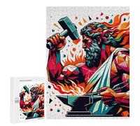 500 PCS Rompecabezas para Adolescentes Hephaistos God of Fire Rompecabezas para Adultos Juegos Divertidos Regalo De Cumpleaños Cumpleaños Y Navidad 500 PCS