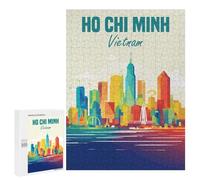 500 PCS Rompecabezas para Adolescentes Ho Chi Minh Vietnam Rompecabezas para Adultos Juegos Divertidos Regalo De Cumpleaños Cumpleaños Y Navidad 500 PCS