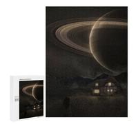 500 PCS Rompecabezas para Adolescentes Home Under Saturn Juegos Familiares De Rompecabezas para Adultos Que Mejoran La Memoria Ayudan A Ejercitar El Cerebro 500 PCS