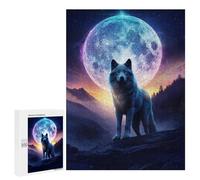 500 PCS Rompecabezas para Adolescentes Howl At The Moon Rompecabezas para Adultos Juegos Familiares Mejora La Memoria Regalos para Amigos Y Familiares 500 PCS