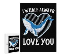 500 PCS Rompecabezas para Adolescentes I Whale Always Love You Rompecabezas Juegos Relajantes Desafío Difícil Desafiante De Completar 500 PCS