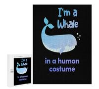 500 PCS Rompecabezas para Adolescentes Im A Whale in A Human Rompecabezas para Adultos Juegos Divertidos Regalo De Cumpleaños Cumpleaños Y Navidad 500 PCS
