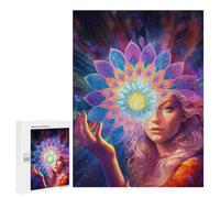 500 PCS Rompecabezas para Adolescentes Inner Mandala Rompecabezas para Adultos Juegos Familiares Desafío Difícil Ayuda A Ejercitar El Cerebro 500 PCS