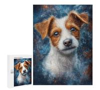 500 PCS Rompecabezas para Adolescentes Jack Russell Terrier Puppy Rompecabezas para Adultos Juegos Relajantes Mejora La Memoria Interacción Entre Padres E Hijos 500 PCS