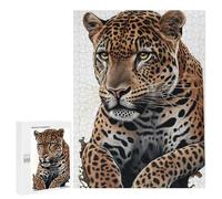 500 PCS Rompecabezas para Adolescentes Jaguar Painting Animal Rompecabezas para Adultos Juguetes Antiestrés Decoración De Pared Diversión Actividades En Casa, 500 PCS