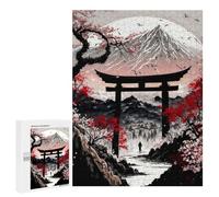 500 PCS Rompecabezas para Adolescentes Japan Cherry Blossom Tori Rompecabezas para Adultos Juegos Relajantes Mejora La Memoria Interacción Entre Padres E Hijos 500 PCS