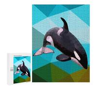 500 PCS Rompecabezas para Adolescentes Killer Whale Rompecabezas Juegos Relajantes Desafío Difícil Desafiante De Completar 500 PCS