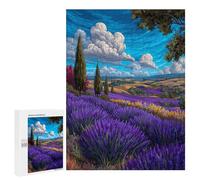 500 PCS Rompecabezas para Adolescentes Lavender Fields Dreamscape Rompecabezas para Adolescentes Desafío Difícil Cada Pieza Es Única - Juguetes Educativos De Aprendizaje 500 PCS