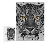 500 PCS Rompecabezas para Adolescentes Leopard Watercolor Juegos Familiares De Rompecabezas para Adultos Que Mejoran La Memoria Ayudan A Ejercitar El Cerebro 500 PCS
