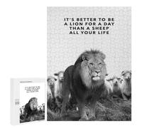 500 PCS Rompecabezas para Adolescentes Lion For A Day Rompecabezas para Adultos Juegos Relajantes Mejora La Memoria Interacción Entre Padres E Hijos 500 PCS