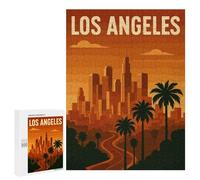 500 PCS Rompecabezas para Adolescentes Los Angeles Travel Rompecabezas para Adultos Regalos De Cumpleaños Juego Familiar Apto para Personas De 14 Años En Adelante 500 PCS