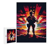 500 PCS Rompecabezas para Adolescentes Marine Corps Sunset Art Rompecabezas para Adultos Juegos Divertidos Regalo De Cumpleaños Cumpleaños Y Navidad 500 PCS