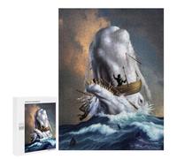 500 PCS Rompecabezas para Adolescentes Moby Dick Rompecabezas para Adultos Juegos De Relajación Decoración De Pared Ayuda A Ejercitar El Cerebro 500 PCS