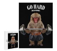 500 PCS Rompecabezas para Adolescentes Monkey Weightlifting Juegos Familiares De Rompecabezas para Adultos Que Mejoran La Memoria Ayudan A Ejercitar El Cerebro 500 PCS