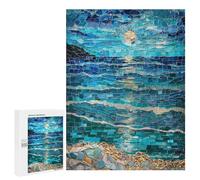 500 PCS Rompecabezas para Adolescentes Moonlit Ocean Mosaic Art Rompecabezas para Adultos Regalos De Cumpleaños Juego Familiar Apto para Personas De 14 Años En Adelante 500 PCS