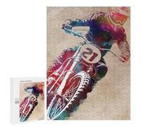 500 PCS Rompecabezas para Adolescentes Motor Racing Sport Rompecabezas para Adultos Juguetes Antiestrés Desafío Difícil Cumpleaños