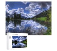 500 PCS Rompecabezas para Adolescentes Mountain Lake Reflections Rompecabezas para Adultos Juegos Familiares Regalo De Cumpleaños Diversión En Casa Actividades, 500 PCS