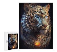 500 PCS Rompecabezas para Adolescentes Mystical Cosmic Tiger Rompecabezas para Adultos Juego Práctico Ensamblaje De Patrones Cumpleaños Y Navidad 500 PCS