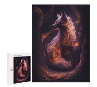 500 PCS Rompecabezas para Adolescentes Nine Tailed Fox in Space Rompecabezas para Adultos Juegos Familiares Mejora La Memoria Regalos para Amigos Y Familiares 500 PCS