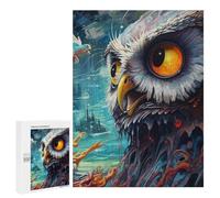 500 PCS Rompecabezas para Adolescentes Owl in A Surreal Landscape Rompecabezas para Adolescentes Juguetes Antiestrés Vacaciones En Casa Matar El Tiempo Desafío Educativo 500 PCS