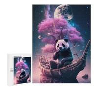 500 PCS Rompecabezas para Adolescentes Panda in A Fantasy Boat Rompecabezas para Adultos Juegos Familiares Regalo De Cumpleaños Diversión En Casa Actividades, 500 PCS