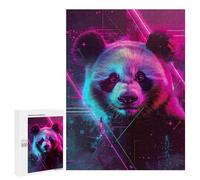 500 PCS Rompecabezas para Adolescentes Panda Japanese Neon Rompecabezas para Adolescentes Juegos Divertidos Análisis Y Lógica Cumpleaños 500 PCS