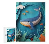 500 PCS Rompecabezas para Adolescentes Papercraft Whale Rompecabezas para Adultos Juegos Divertidos Regalo De Cumpleaños Cumpleaños Y Navidad 500 PCS